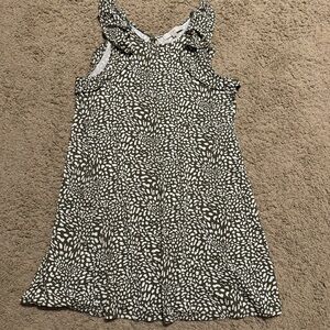 EUC LOFT swing dress, olive green, sz PXL